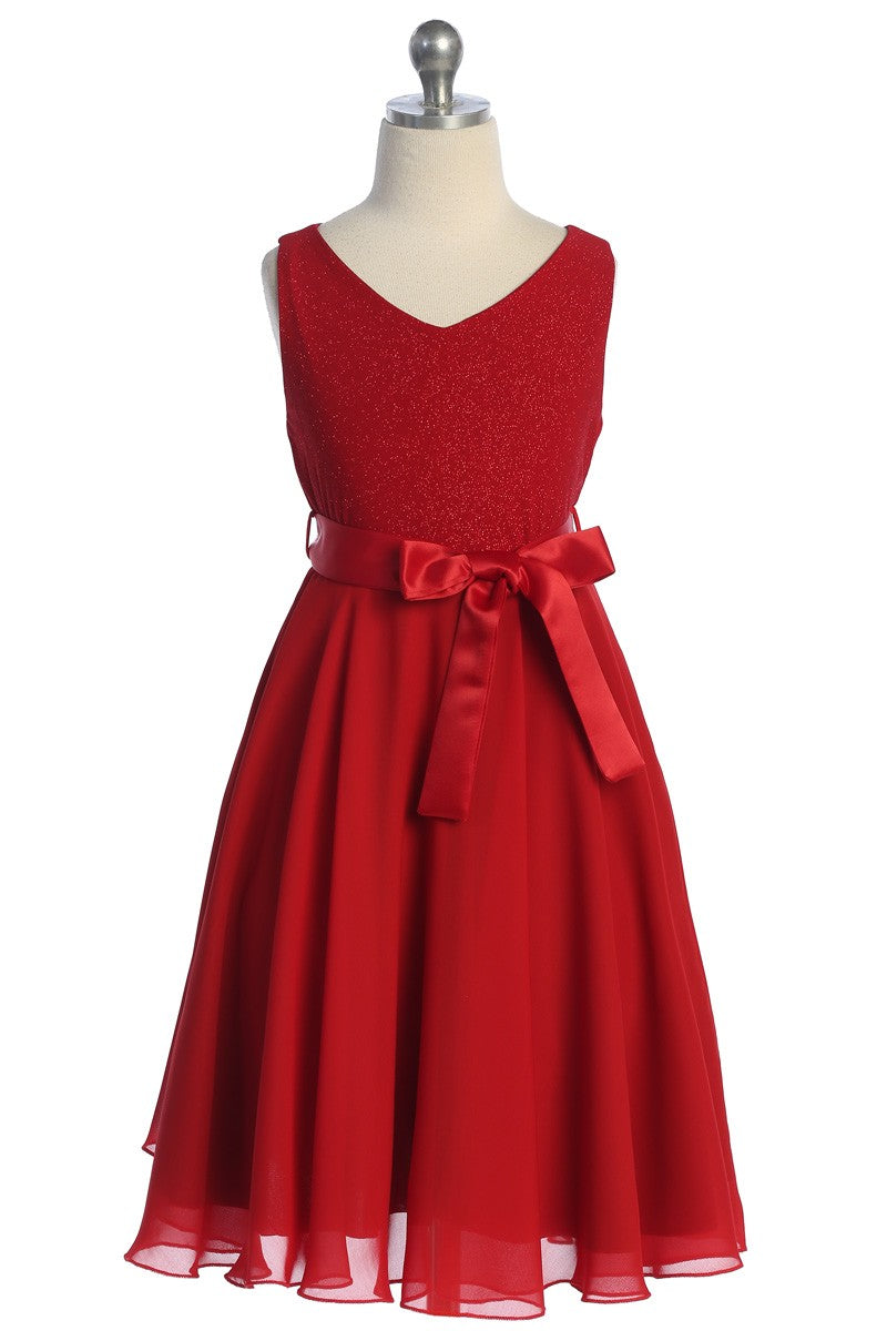 A Line Chiffon Dress