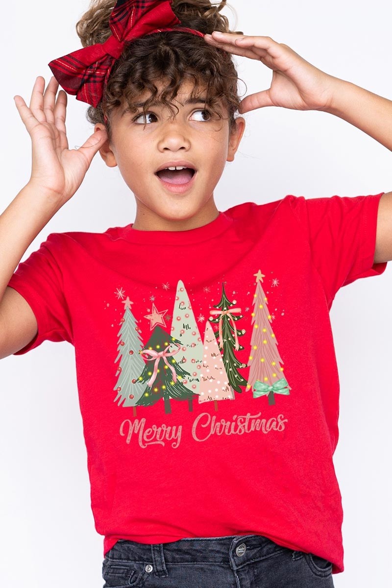 Coquette Christmas Trees T Shirt