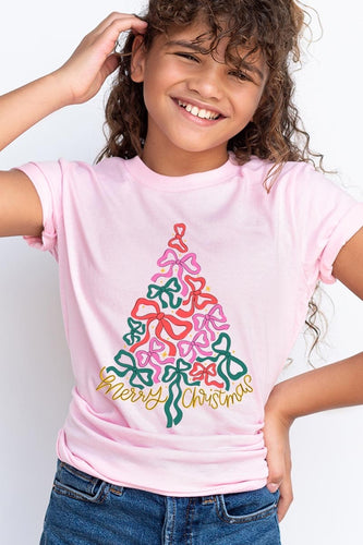 Coquette Bow Christmas Tree T Shirts