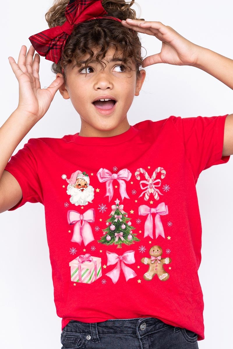 Coquette Pink Christmas T Shirts