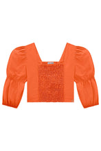 Load image into Gallery viewer, Emma Puff Sleeve Crop Top