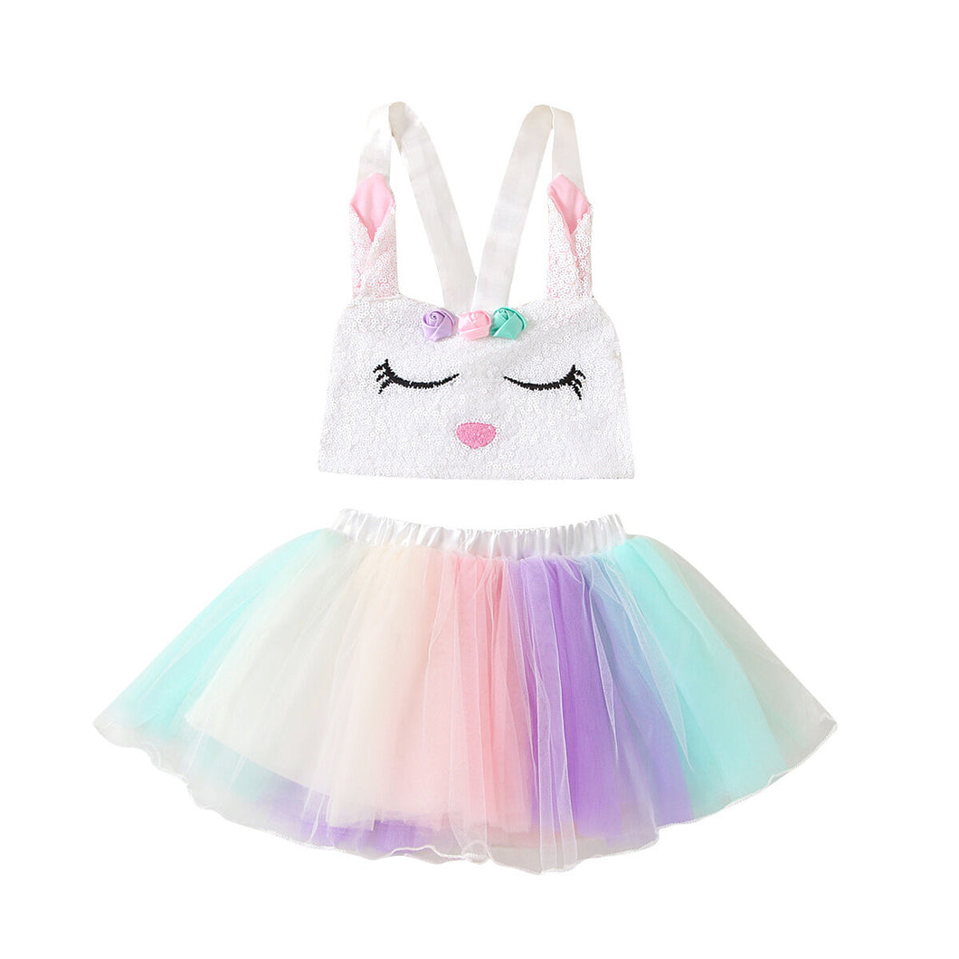 Bunny Camisole Mesh Skirt