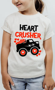 Heart Crusher Monster Trucker Tee