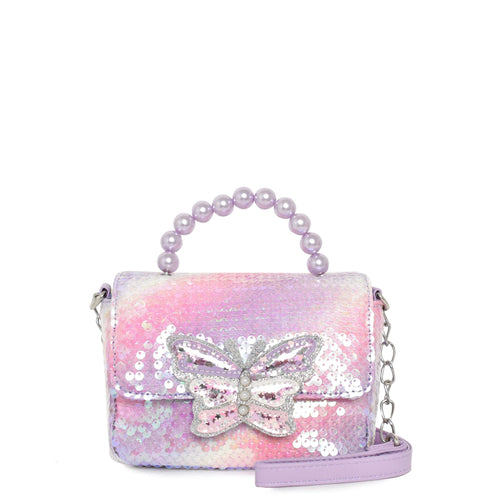 Sequins Pearl Top Handle Crossbody