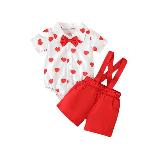 Heart Printed Gentleman Set