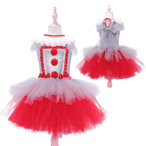 Funny Clown Mesh Dress