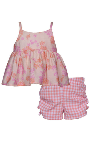 Aloha Shirred Shortset