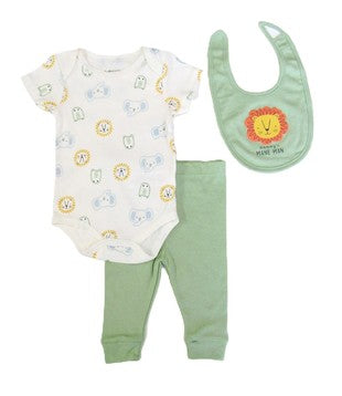 Lion Print Baby Set