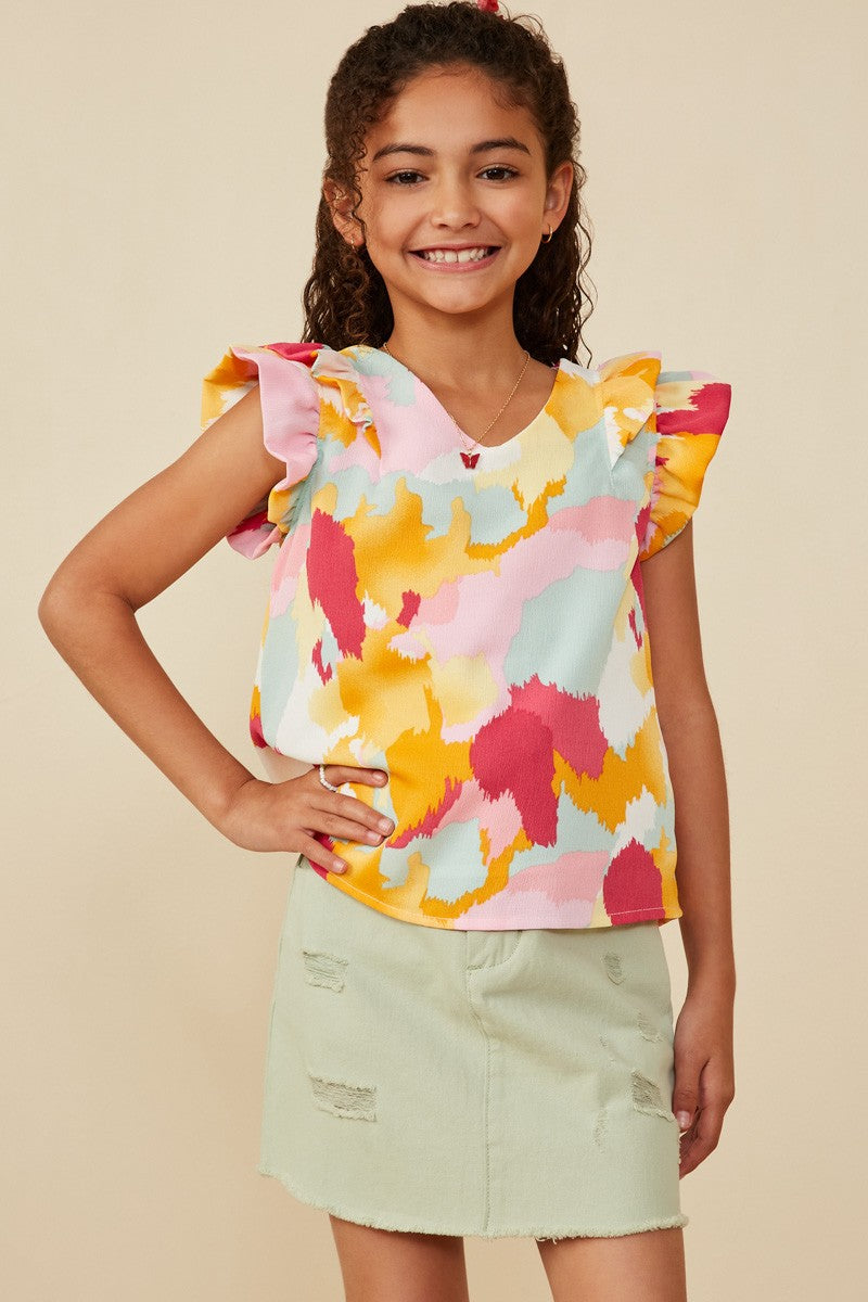 Abstract Print Top