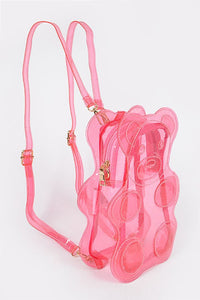 Transparent Teddy Bear Backpack