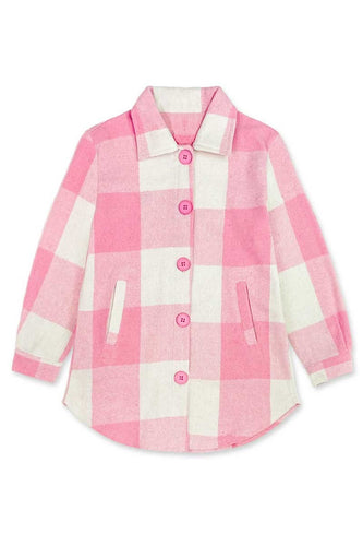 Girl's Plaid Flannel Shacket