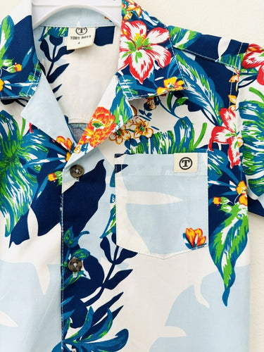 Blue Baby Hawaiian Shirt