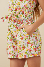 Load image into Gallery viewer, Ditsy Floral Belted Romper
