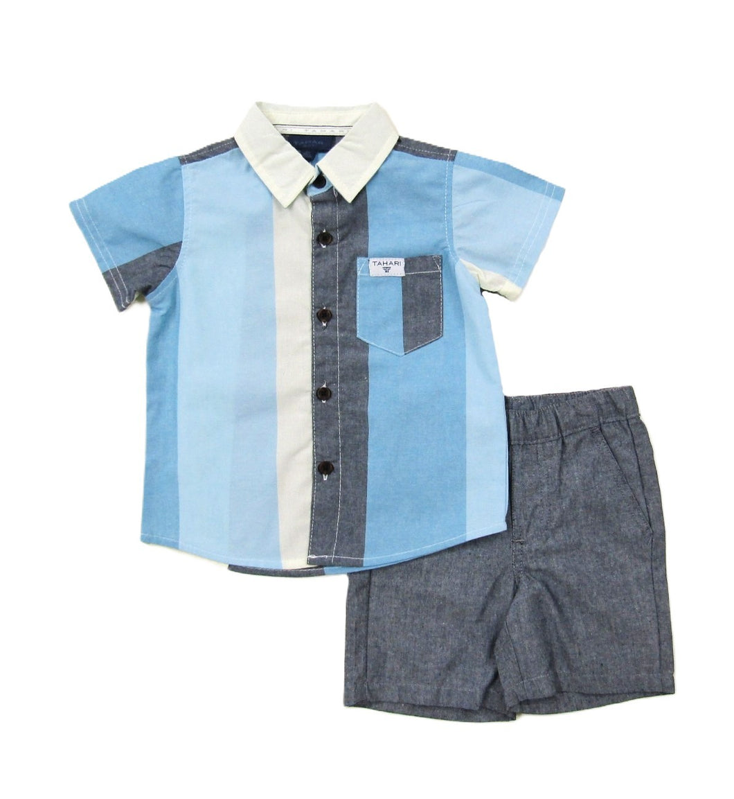 Tahari Shirt Shorts Set