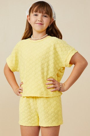Textured Floral Knit Top