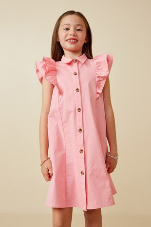 Button Up Collared Dress