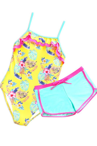 Hawaiian Swimsuit w/ Shorts