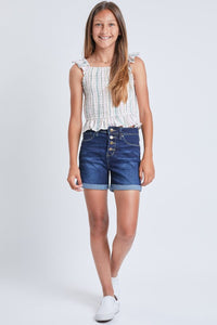 Exposed Button Shorts