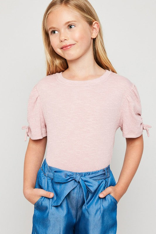 Ruched Puff Sleeve Top