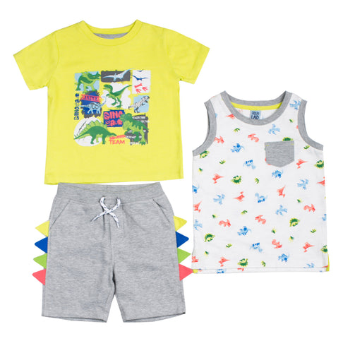 Boys Dino 3 Pc Set